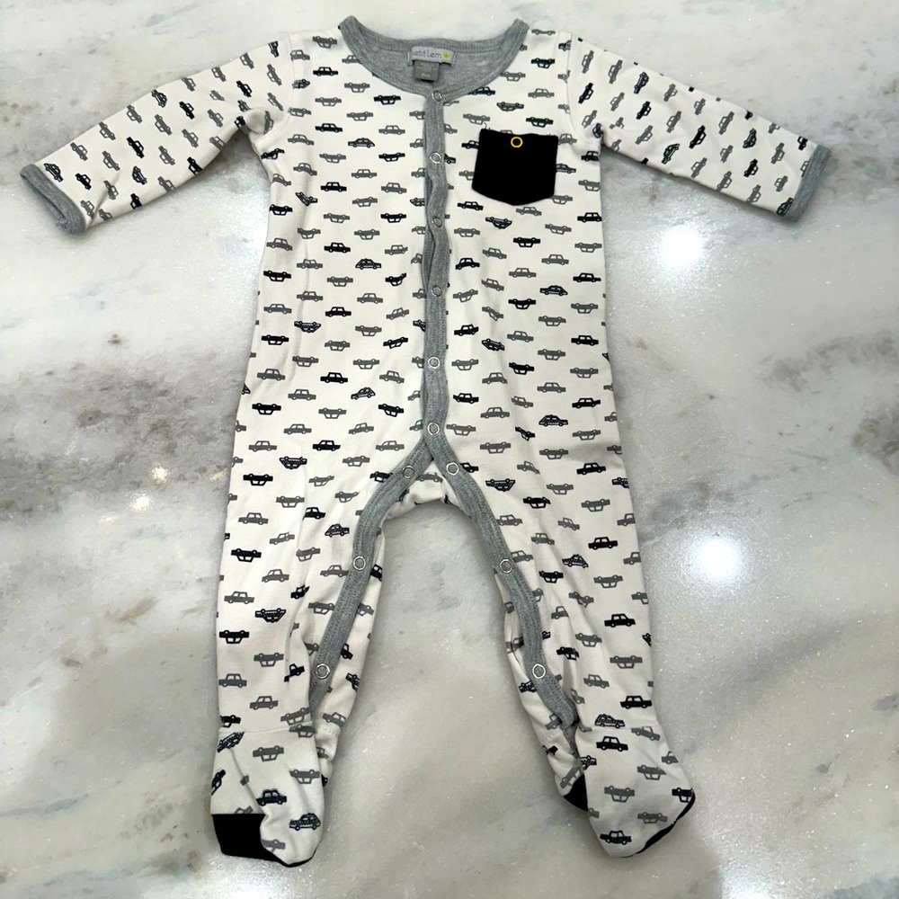 Petit Lem footie, size 6 months